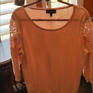Blush pink lane Bryant 3/4 sleeve sweater sz14/16